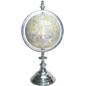 Indian Handicraft Item Antique Design <b>Home</b> <b>Decorative</b> <b>Gift</b> Item Aluminium Craft Globes Desktop High Quality Globe Luxury Look - Product Image 5