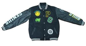 Chaqueta de béisbol con letras para hombre - Product Image 3