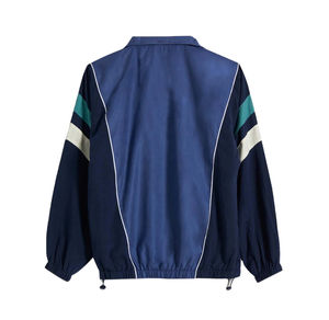 Chaqueta Cortavientos de Moda Urbana con Cuello Alto, Logotipo Personalizado, Chaqueta con Media Cremallera para Hombre, Chaquetas Negras Cortavientos - Product Image 2