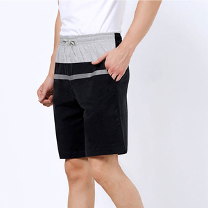 2025 Shorts décontractés pour hommes fabriqués au Pakistan couleur unie toile tissu solide motif taille élastique fermeture Shorts décontractés pour hommes - Product Image 4