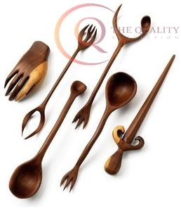 Juego de Cubiertos Desechables de Madera Sostenible de Alta Calidad, Cuchara, Tenedor y Cuchillo de Madera Natural de Grado Alimenticio para Uso Diario - Product Image 3