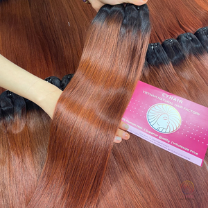 วิกผมลอนธรรมชาติแบบไม่ผ่านกระบวนการผมลอนสำหรับคนผมตรงสีล้วนจากเวียดนาม - Product Image 2