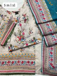 Ssumaira <b>Present</b> 3 piece Premium printed stitched Lawn kameez salwar - Product Image 2