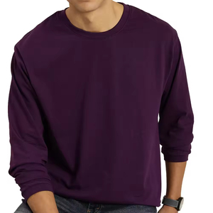 T-shirts à manches raglan pour hommes, personnalisés et professionnels, de haute qualité, coupe ample, nouveau style, col rond, tissu peigné, 100% fibre de bambou - Product Image 1