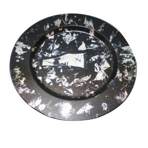 Assiette de service en acier inoxydable rond avec finition brillante pour la décoration, le service de fruits, la restauration, les plats de service, assiette de service en métal - Product Image 4