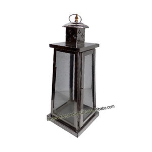 Linternas colgantes de acero y vidrio de último diseño, linterna de Vela decorativa para fiesta, Festival, sala de estar, entrada, novedad - Product Image 5