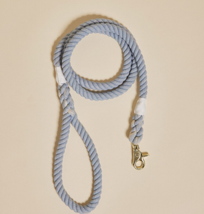 Sky Blue Rope <b>Leash</b> for <b>Dogs</b> 5ft, Free Bandana Gift, Natural Dye Rope <b>Leash</b> Colored Cotton Rope Handmade <b>Dog</b> <b>Leash</b> Pet <b>Leash</b> Set - Product Image 1