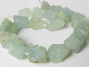 Pépite brute naturelle aigue-marine pierres précieuses bleues brin de perles en vrac pour la fabrication de bijoux et la décoration perles de pierre - Product Image 5