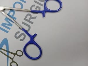 Porte-aiguille en acier inoxydable de haute qualité instruments chirurgicaux outil de suture médical pince hémostatique réutilisable courbe droite - Product Image 2