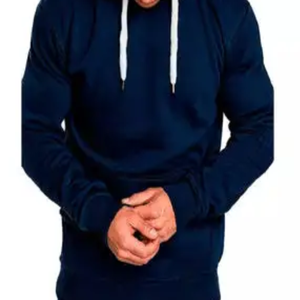 New Arrivals Plain <b>Hoodies</b> No <b>String</b> Custom Puff Print Hoodie <b>for</b> Men - Product Image 2
