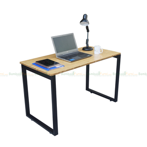 รีคแบมบู BFRB002-120x60cm โต๊ะคอมพิวเตอร์ขาเหล็ก ประกอบง่าย - Product Image 1