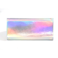 Bestpackaging étui à lunettes en cuir PU fait à la main étui à lunettes personnalisé mode Triangle étui à lunettes lunettes de soleil étui pliant peut imprimer logo