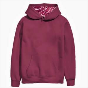 Sweat à capuche uni pour homme, doublé satin, avec capuche en soie, col rond, impression numérique et sérigraphie, motif uni, vente en gros 2026 - Product Image 2