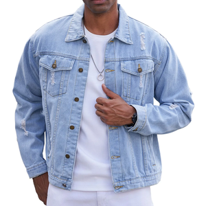 OEM <b>Men</b> <b>Denim</b> <b>Jackets</b> Street wear <b>Men</b> <b>Denim</b> <b>Jackets</b> Custom Print <b>Men</b> <b>Denim</b> <b>Jackets</b> - Product Image 1