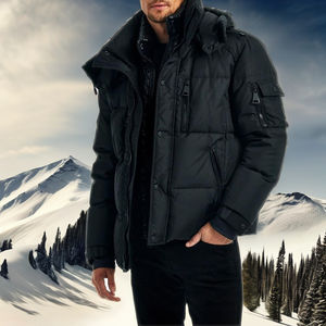 Veste bulle à bas prix de haute qualité avec logo personnalisé imprimé pour hommes Taille normale Veste bulle personnalisée pour hommes - Product Image 1