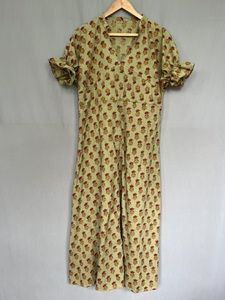 Floral Pavo Real Impreso Patrón Hecho a mano Estilo occidental Vestido bohemio Disponible en colores personalizados Maxi Vestidos coreanos Verano - Product Image 2