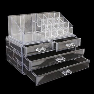 Acrylic Cosmetic <b>Makeup</b> Organizer Storage <b>Box</b> - White - Product Image 3