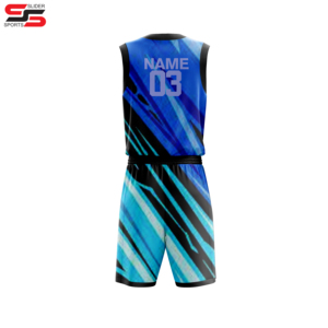 Kit de uniforme de baloncesto sublimado hecho a medida para equipos escolares de collage de clubes - Product Image 2