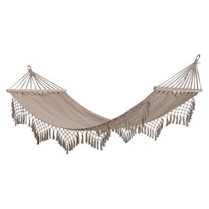 Hamaca de Madera y Polialgodón Surtida, Modelo AM25 de 100x200cm para Moia, Muebles de Exterior Cómodos y Elegantes - Product Image 2