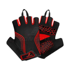 Workout <b>Weight</b> Lifting Half Finger Leather <b>Gym</b> Gloves with Wrist Wrap Support for Unisex Sports Use-Wholesale - Product Image 1