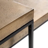 Nuevo Producto en Oferta: Juego de 2 Mesas de Centro con Acabado Dorado, Forma Rectangular, para Uso en Interiores, Muebles para Sala de Estar