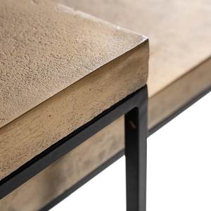 Nuevo producto caliente Mesa de centro Juego de acabado dorado de 2 piezas Forma rectangular para uso en interiores - Product Image 2