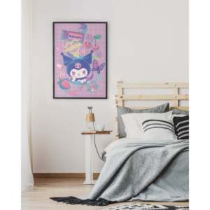 Sanrio Modern Design Paper <b>Poster</b> Kuromi Mood Hello Kitty for Wall Decorations on Birthday Occasions - Product Image 3