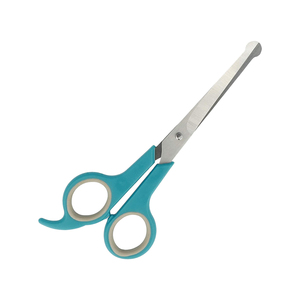 Tijeras de Aseo para mascotas con mango de plástico azul y blanco, uso de belleza, 17,5 cm, Chi, comprar tijeras para el pelo de perro con logotipo - Product Image 6