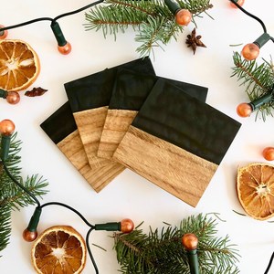 Posavasos de resina hechos a mano de primera calidad con acabado suave, perfectos para uso en eventos, cenas elegantes e interiores elegantes - Product Image 5