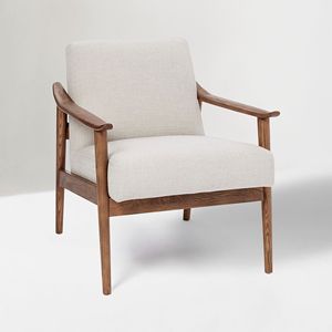 <b>Modern</b> Luxury Leisure <b>Chair</b> with Solid Teak Wood Frame for Home or Bedroom Furniture <b>Modern</b> Style <b>Arm</b> <b>Chair</b> for Living Room - Product Image 2