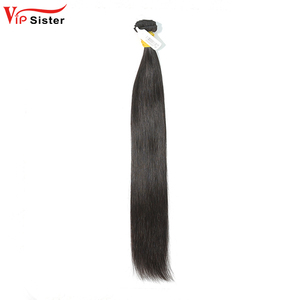 Cheveux brésiliens indiens 100 % naturels, lisses, doux, texture saine, grade 5A-7A, couleur naturelle 1B, double trame, Guangzhou - Product Image 1