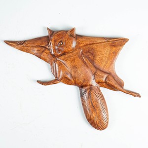 Disco de talla de madera natural, piezas de exhibición decorativas de animales tallados en madera de primera calidad para el hogar - Product Image 6