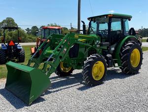 新型号5090E john deere，带快速连接装载机和铲斗，75hp 90 HP柴油发动机，4x4，2个后遥控器，540 PTO，3 - Product Image 5