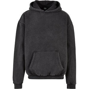 Streetwear intégral personnalisé OEM sweat à capuche surdimensionné à imprimé vieilli lavé à la pierre acide délavé au soleil bases de lavage à l'acide, coton mélangé - Product Image 3