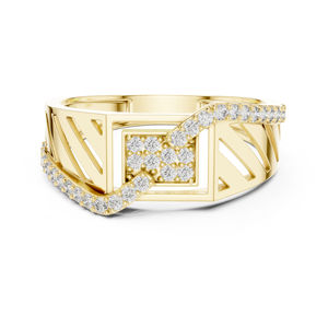 Anillo de Oro Blanco de 14K con Diamante Redondo de 0.34 Quilates Cultivado en Laboratorio, Certificado por IGI, de Lujo para Uso Diario, para Mujer |   Diamante Cultivado Nuevo - Product Image 3