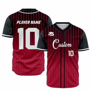 เสื้อเบสบอลระบายอากาศใส่สบายชุดชื่อและตัวเลขส่วนตัวสำหรับแฟนๆทีมกีฬา - Product Image 4