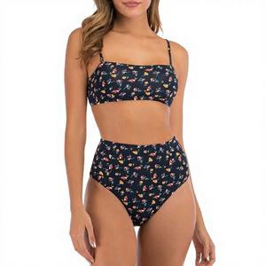 Conjunto de Bikini de Dos Piezas sin Espalda para Mujer, Personalizado de Alta Calidad, con Logotipo Frontal, Ecológico, Spandex/Poliéster, Servicio OEM - Product Image 1