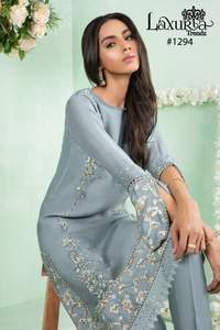 Último diseñador Fabzone Faux Georgette gasa bordado secuencia trabajo Kurti conjunto indio y paquistaní ropa - Product Image 4