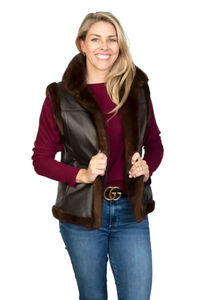 Chaleco de Cuero para Hombre, Invierno, Cortavientos, Estilo Urbano, Chaleco de Motociclista con Botones, Prenda Exterior, Logotipo Personalizado, Hecho en Pakistán - Product Image 5