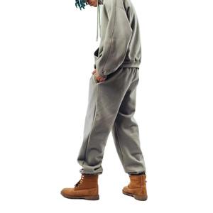 Stacked Tracksuits For <b>Men</b> Rhinestone High Quality Flare Stacked Sweat <b>Suit</b> 100% Cotton Slim Fit Streetwear Tracksuit - Product Image 3