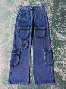 Nuevo diseño 2025, venta al por mayor, Pantalones de mujer, pantalones vaqueros rectos de corte para mujer, pantalones vaqueros de cintura alta, pantalones vaqueros de mujer de alta calidad - Product Image 5