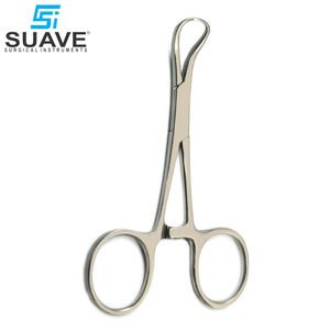 Fórceps de abrazadera de toalla Backhaus quirúrgico 2024, recién llegado, Alicates de bloqueo curvos de 13,5 CMS por SUAVE SURGICAL INSTRUMENTS - Product Image 5