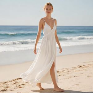 Ensemble coordonné bohème chic pour femme, détails cousus à la main pour des vacances d'été durables - Product Image 1