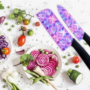 Ensemble de 2 couteaux de chef populaires à prix d'usine, lame en céramique tranchante, plastique, compatible lave-vaisselle, pour cuisine domestique, vente chaude, dropshipping - Product Image 2