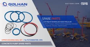 Slewing (หอคอยเปิด) ชุดซีลกระบอกสูบ DN: 125ชุดซ่อมพัตสเตอร์หมายเลขชิ้นส่วนเครื่องจักรก่อสร้าง: 234994005 - Product Image 3