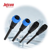 20A 300V 3-Poliger Wasserdichter Steckverbinder M19 Geformt mit Kabel Push-Lock für LED-Pflanzenbeleuchtung UL TUV