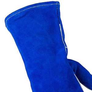 Kandari, suministros deportivos, venta al por mayor, guantes de soldadura hechos a medida, guantes de trabajo de invierno con guante de soldadura de cuero Partido de vaca - Product Image 4