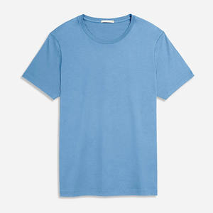 2022 nouveaux hommes bleu couleur à manches courtes col rond T-Shirt pour hommes votre propre conception DTG impression Logo conception microfibre t-shirt - Product Image 6