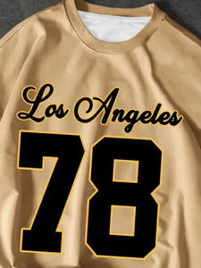 Camiseta de manga corta para hombre de algodón puro 100%, camiseta estampada con cuello de diseño informal elegante - Product Image 5