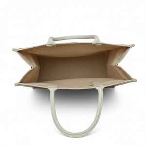 Bolsa de Compras de Viaje con Asas de Cuerda y Estampados de Animales de Yute, con Cierre de Cremallera, de Royal Fabric - Product Image 4